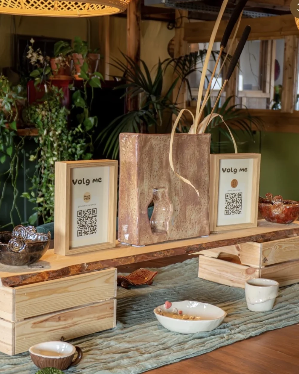 Atelier en keramiekpresentatie